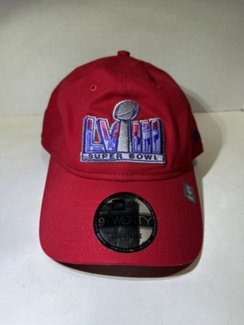 New Era  LVIII Super Bowl Adjustable Snapback Hat Cap Red NWT